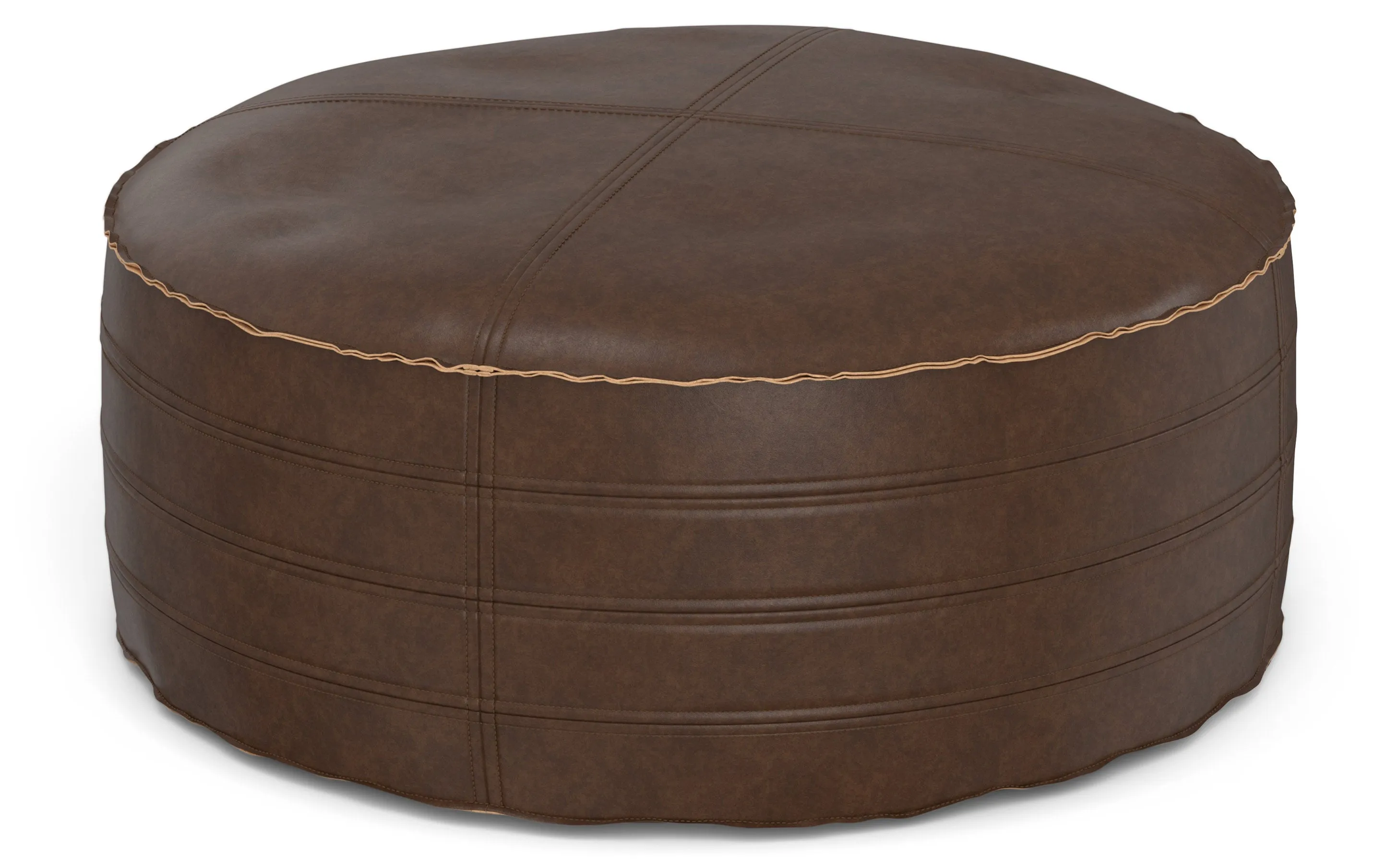 Brody 32 inch Round Coffee Table Pouf