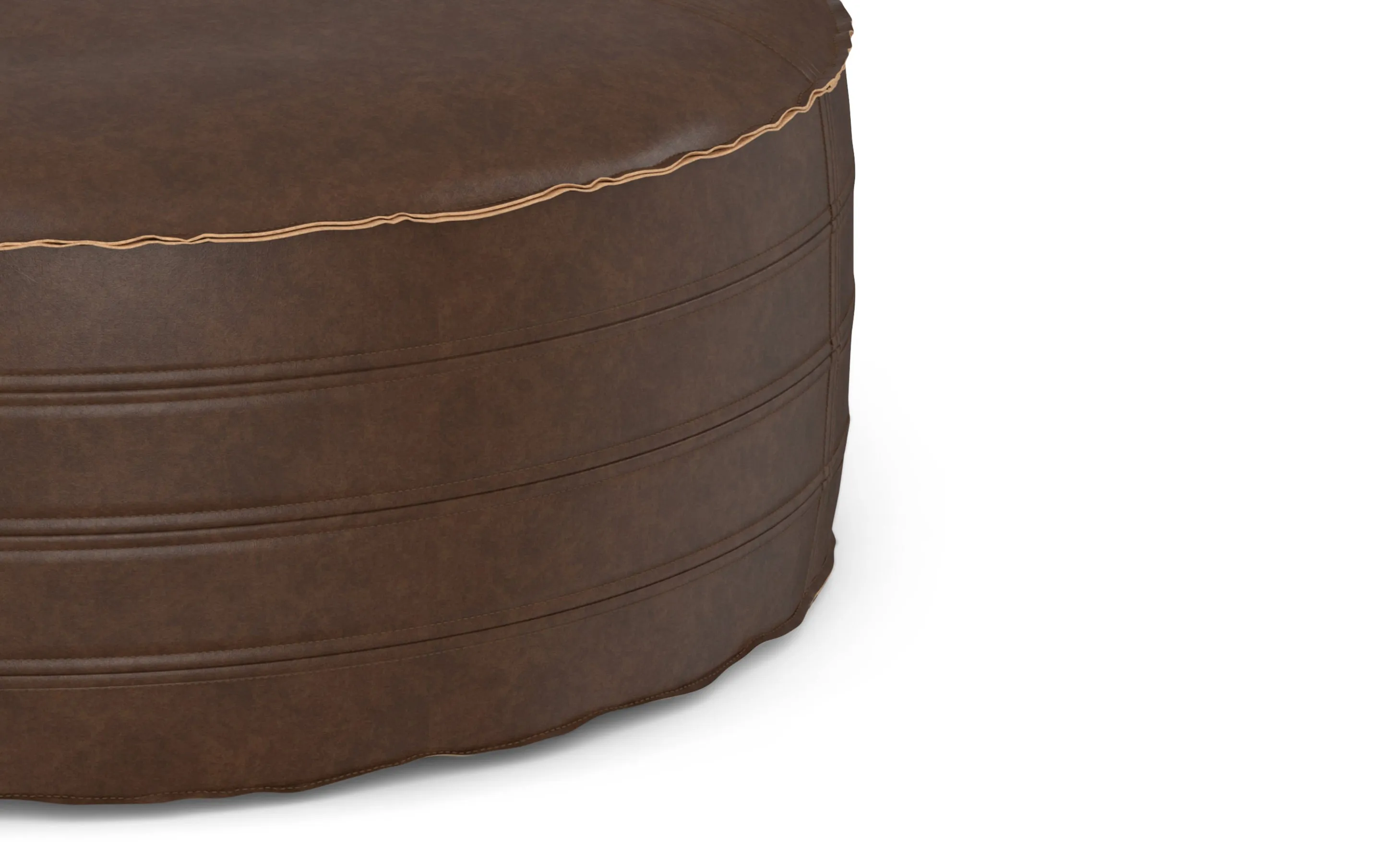 Brody 32 inch Round Coffee Table Pouf