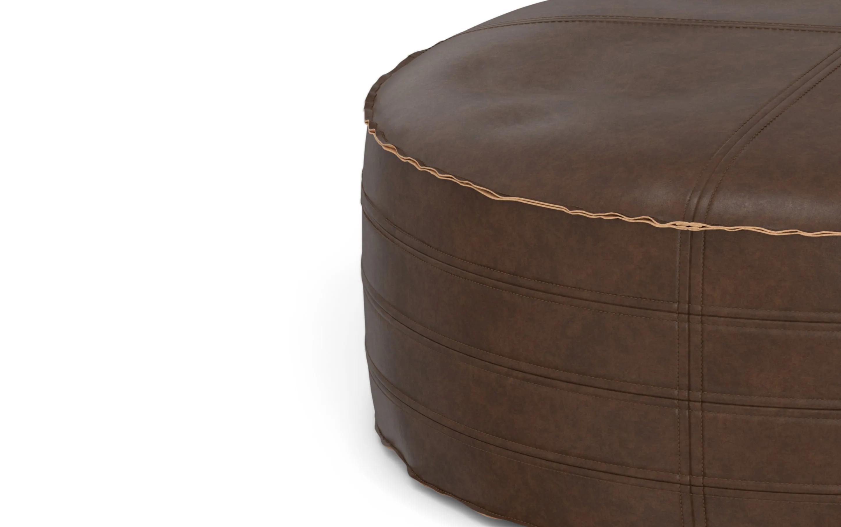 Brody 32 inch Round Coffee Table Pouf