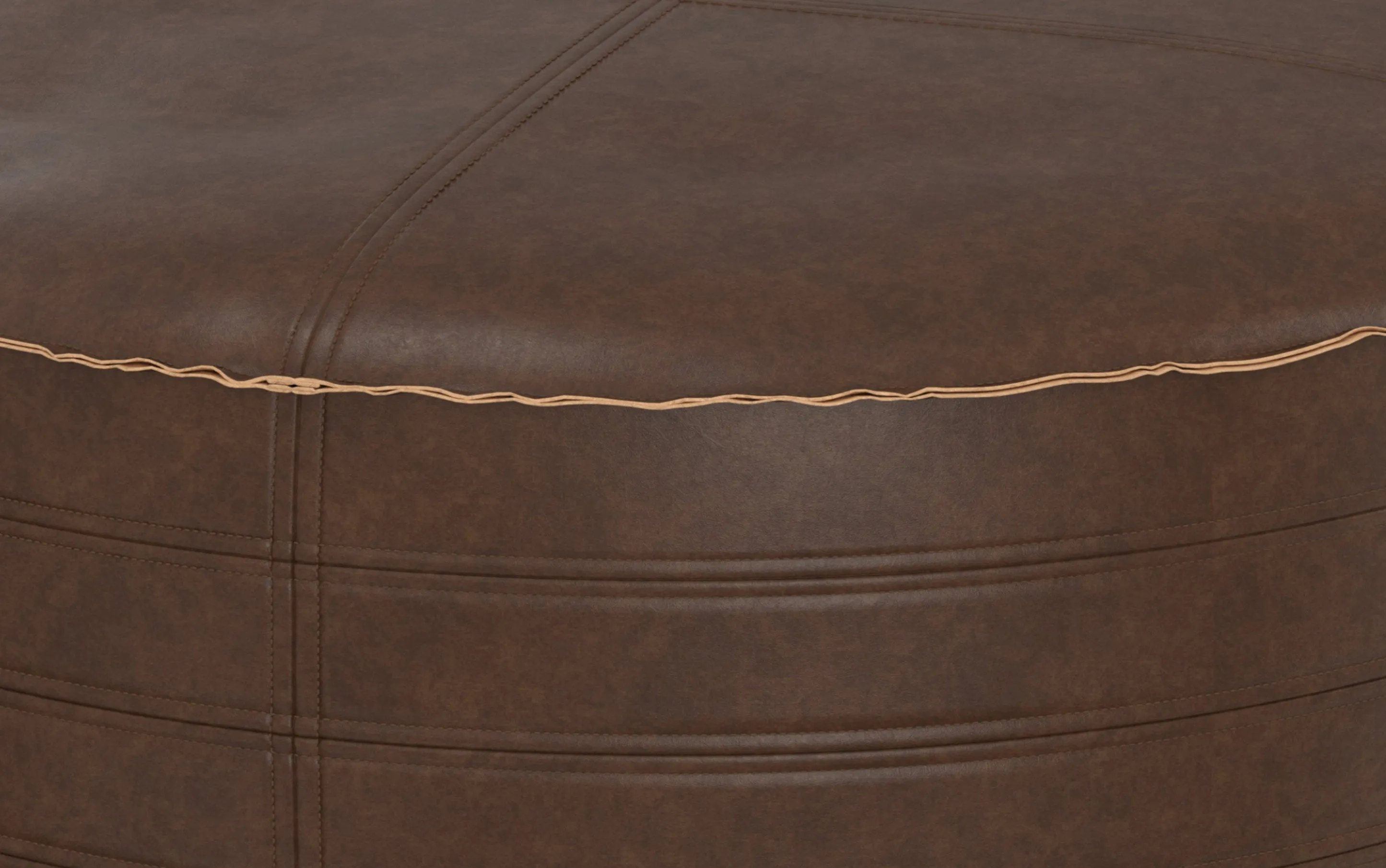 Brody 32 inch Round Coffee Table Pouf