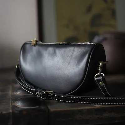 Brown LEATHER Saddle Side Bags WOMEN Contrast SHOULDER BAGs Small Crossbody Purse FOR WOMEN