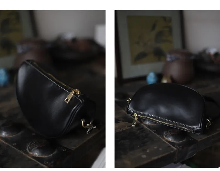 Brown LEATHER Saddle Side Bags WOMEN Contrast SHOULDER BAGs Small Crossbody Purse FOR WOMEN