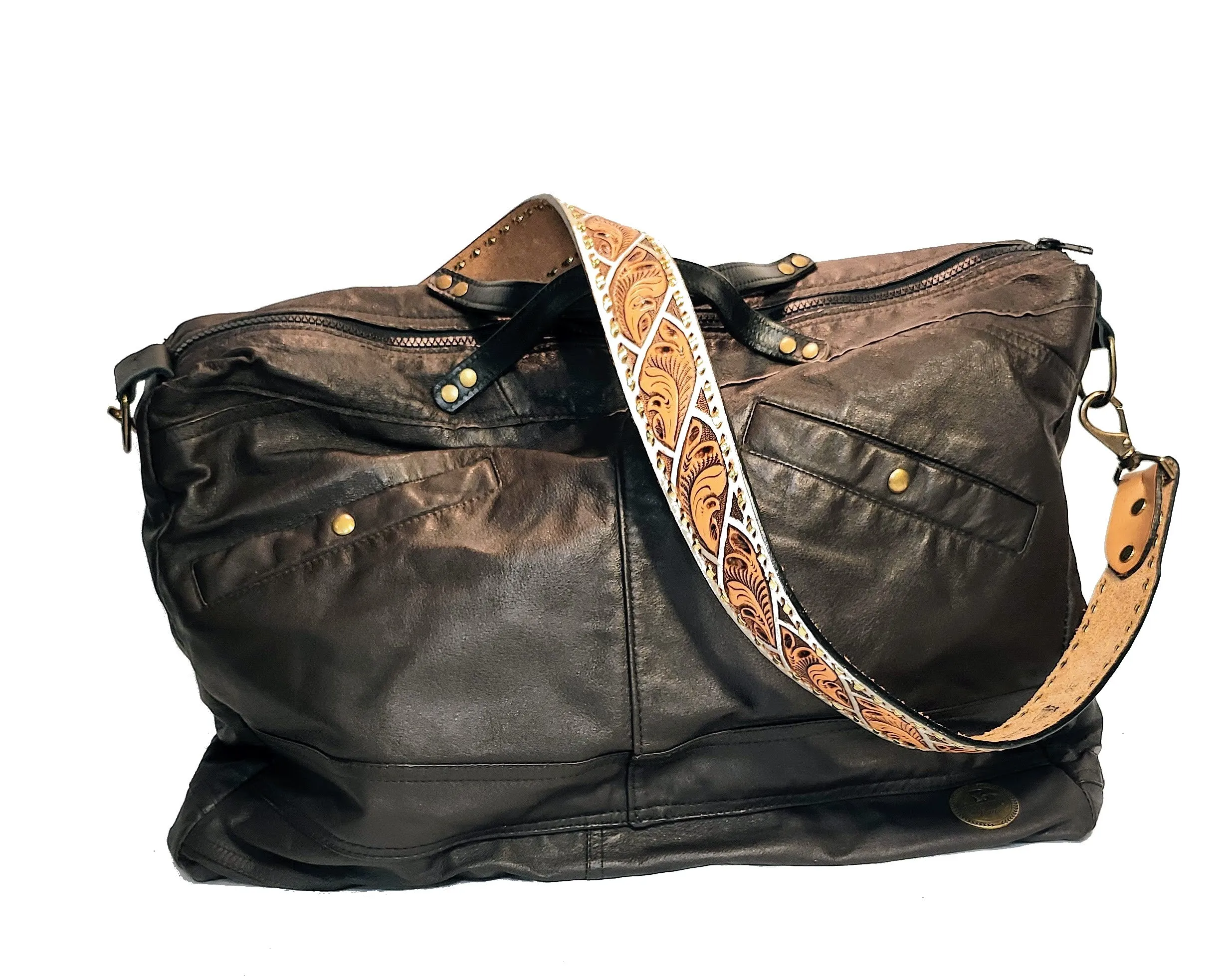 Casey Weekender Brown Jacket Bag