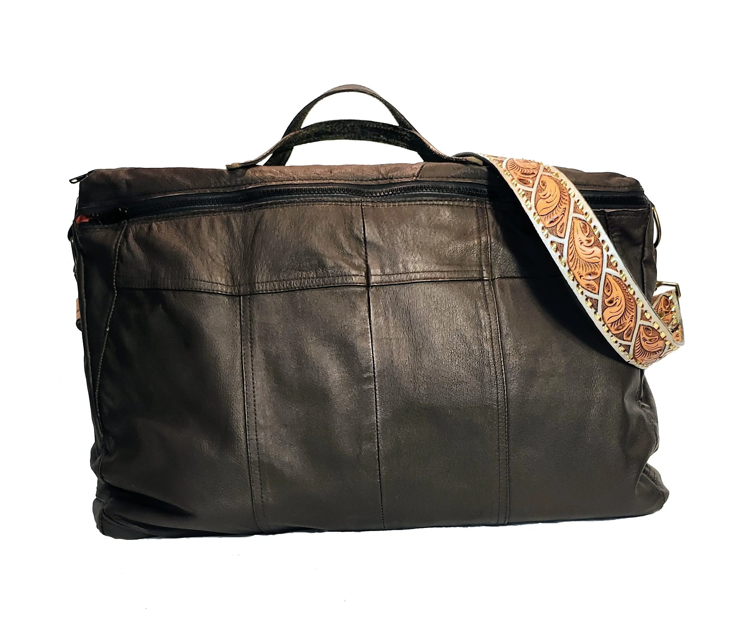 Casey Weekender Brown Jacket Bag