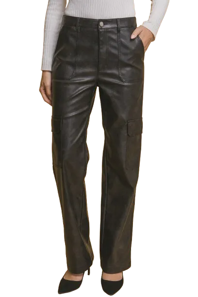 Cassie Vegan Leather Pant