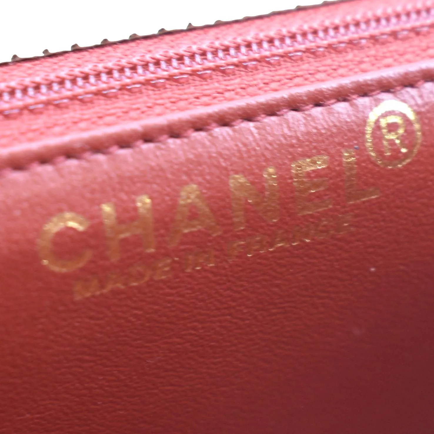 CHANEL Vintage Flap Perforated Leather Top Handle Shoulder Bag Beige