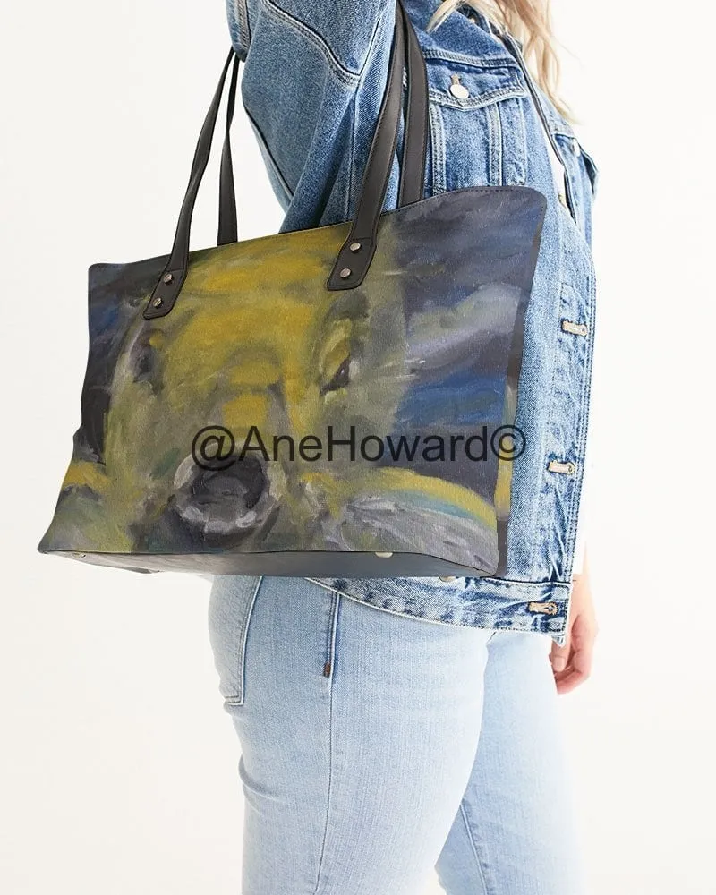 Charles the Koi Stylish Vegan Leather Tote