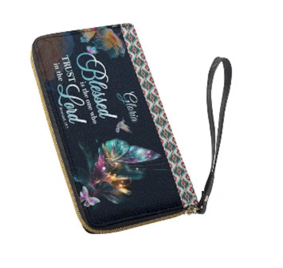 Christianartbag Handbags- Blessed Is The One Who Trusts In The Lord Jeremiah 17:7 - Personalized Leather Handbag - CABLTB01120225