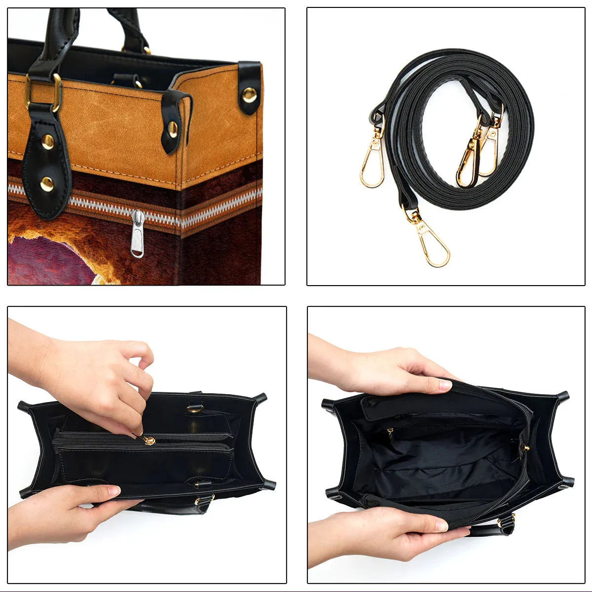 Christianartbag Handbags, Rejoice Always Pray Without Ceasing Leather Bags, Personalized Bags, Gifts for Women, Christmas Gift, CABLTB01300723.