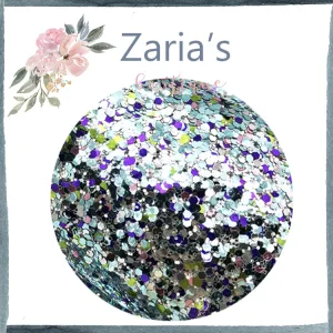 CHUNKY GLITTER ~ Green Aqua Black Silver Purple Sprinkle