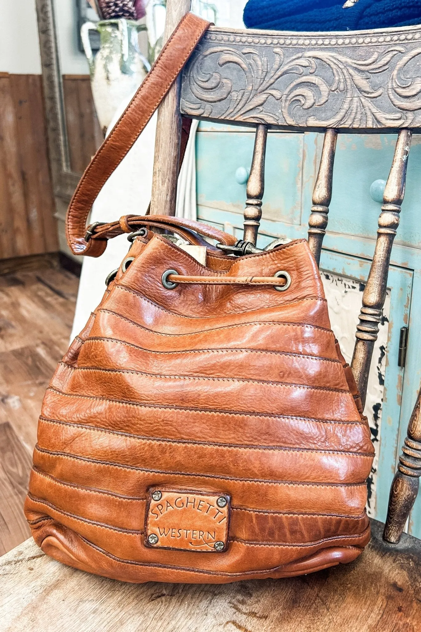 Cognac Hobo Bag