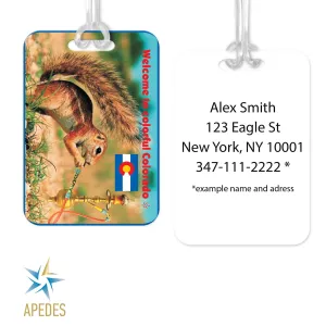 Colorado Resident Rectangle Luggage Tag