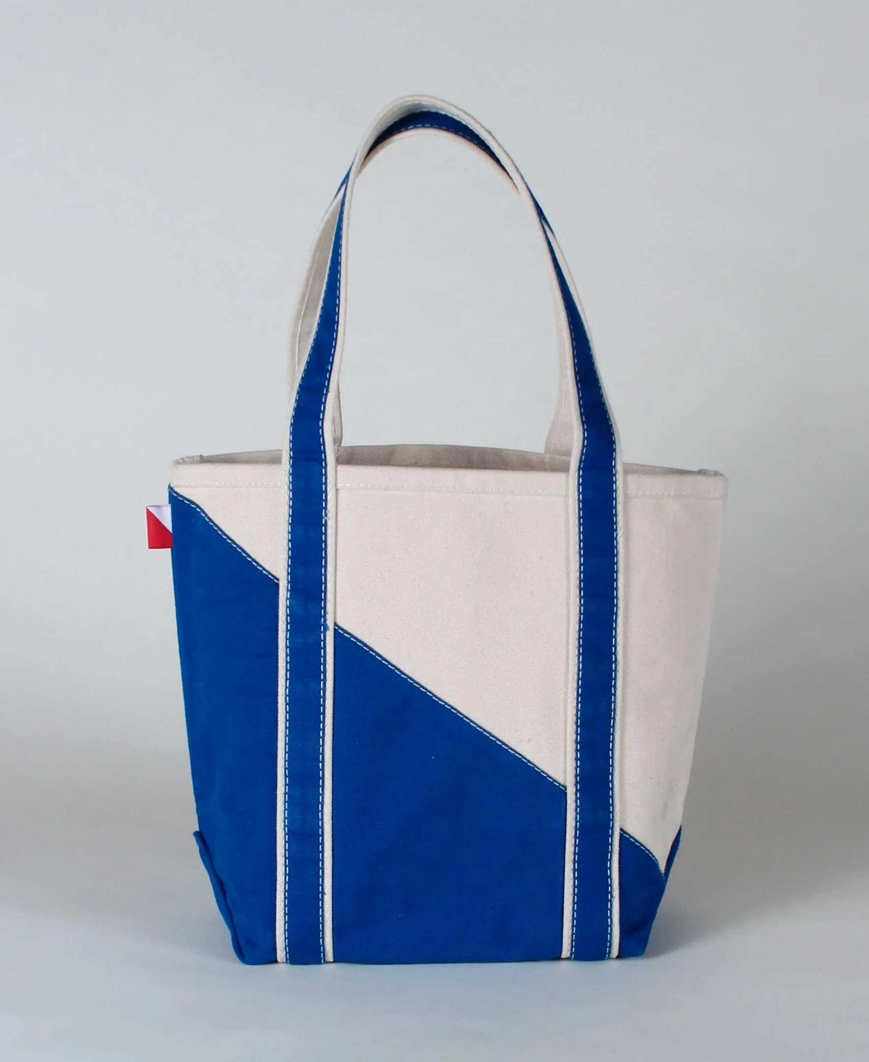 Contemporary Tote Bag Mini: Natural with color accent