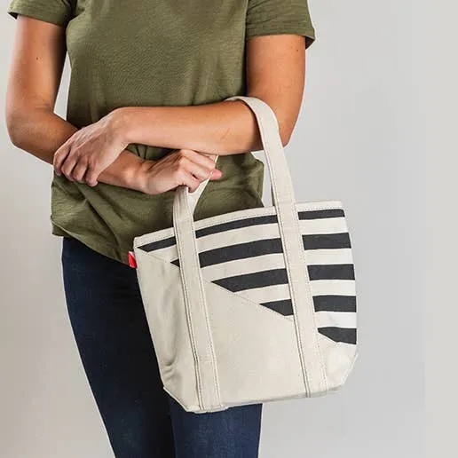 Contemporary Tote Bag Mini: Natural with color accent