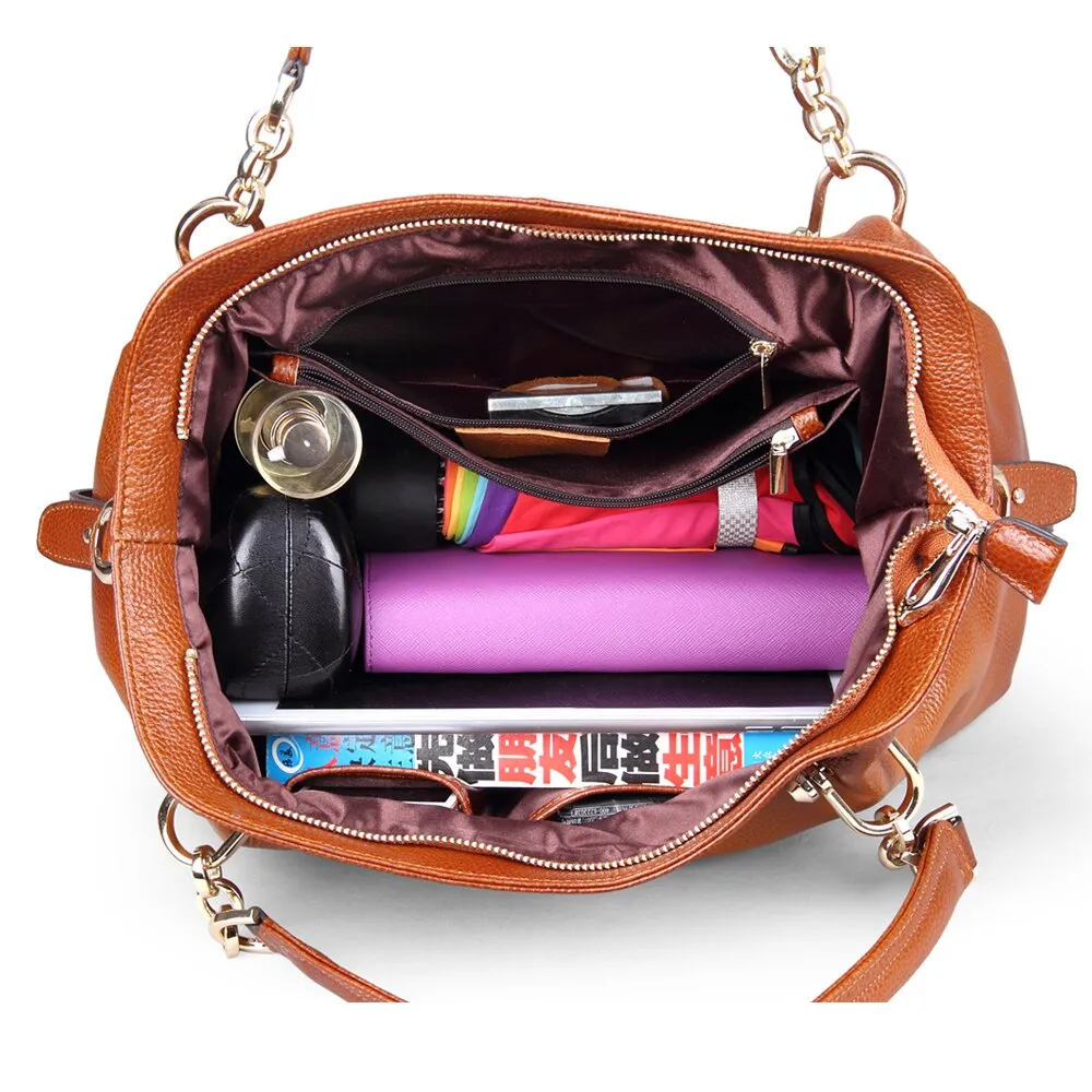 Cow Genuine Leather Ladies Shoulder Bag