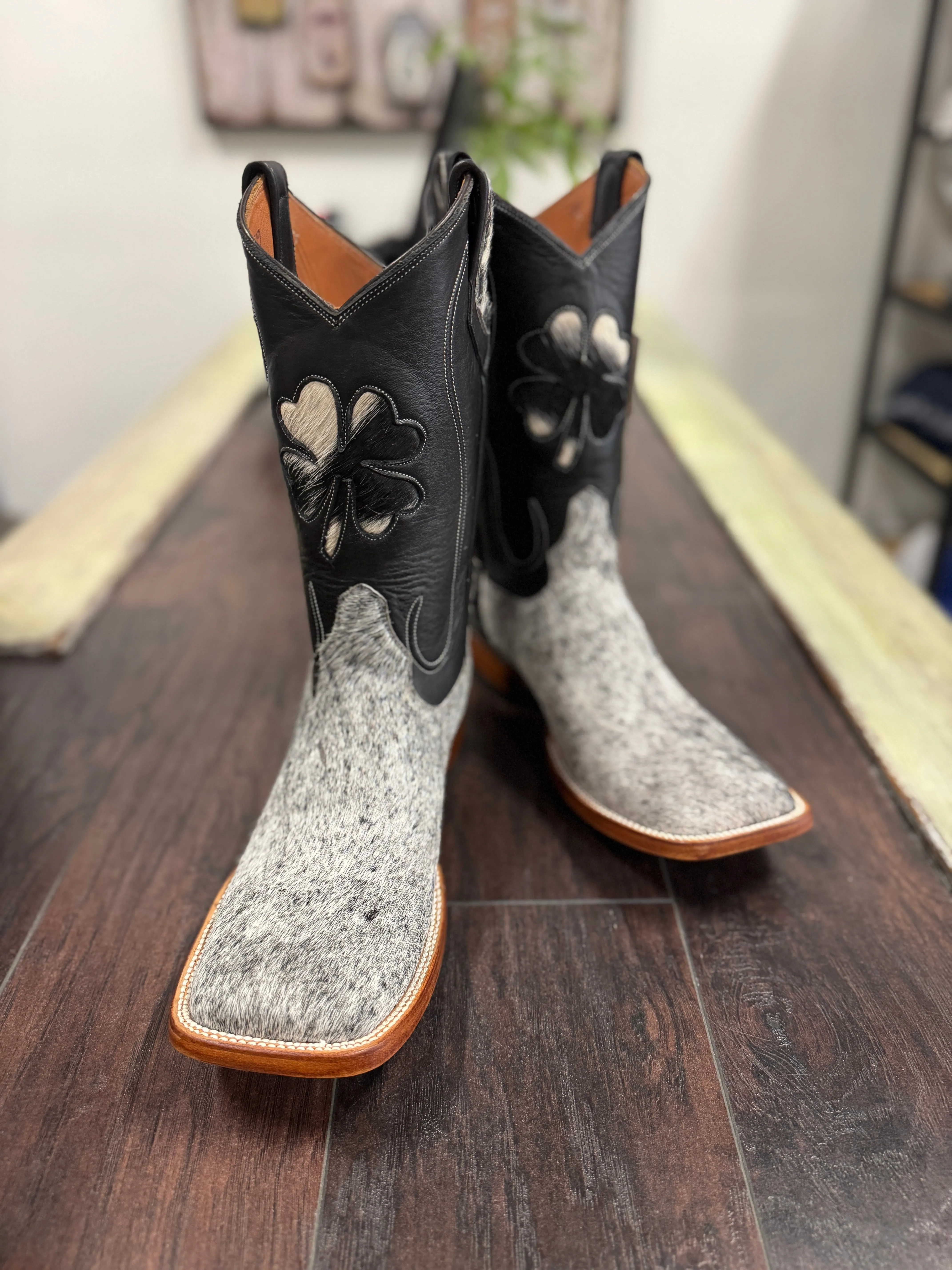 Cowhide-Bl/wh 10E