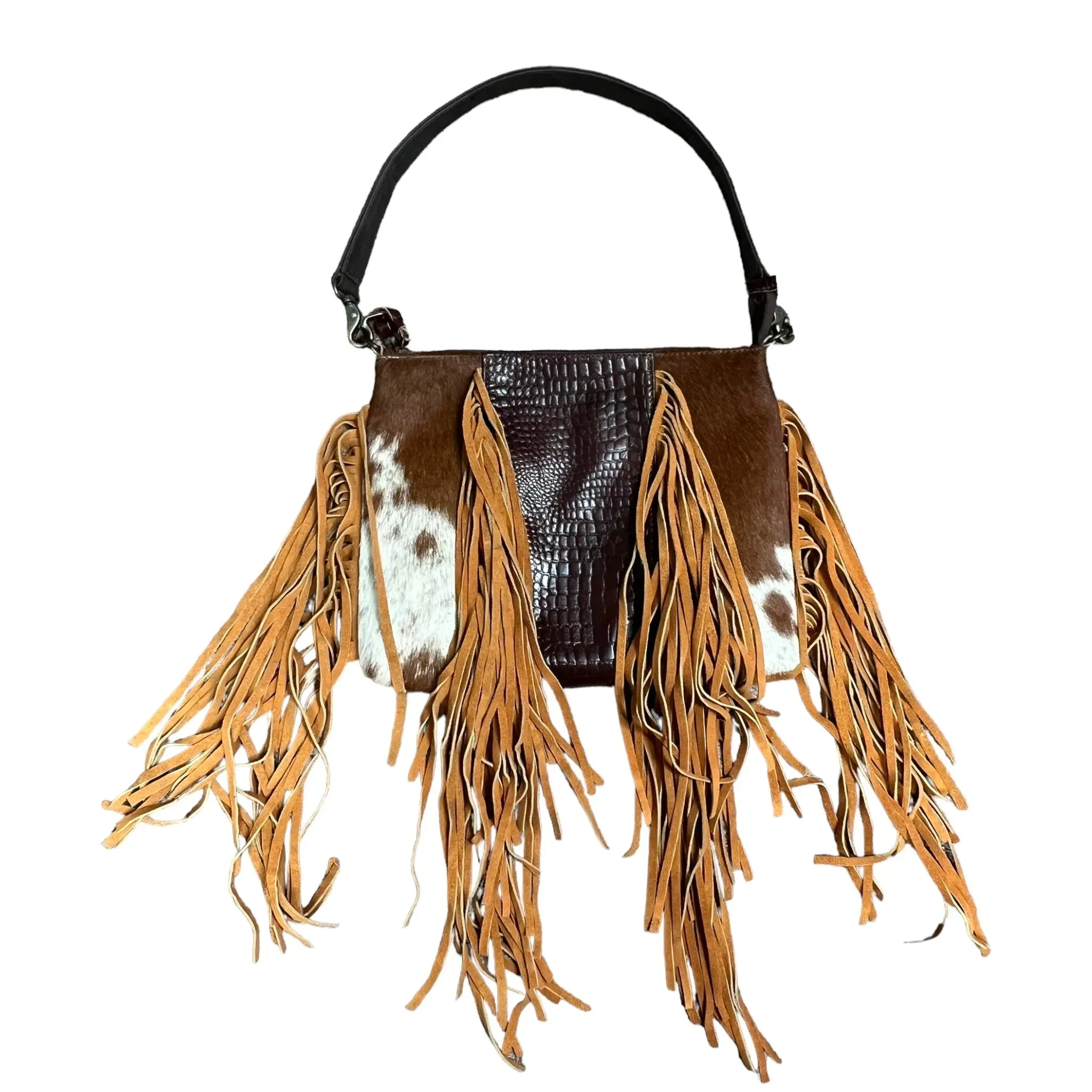 Cowhide Fringe Tote Bag for Fashion-forward Individuals