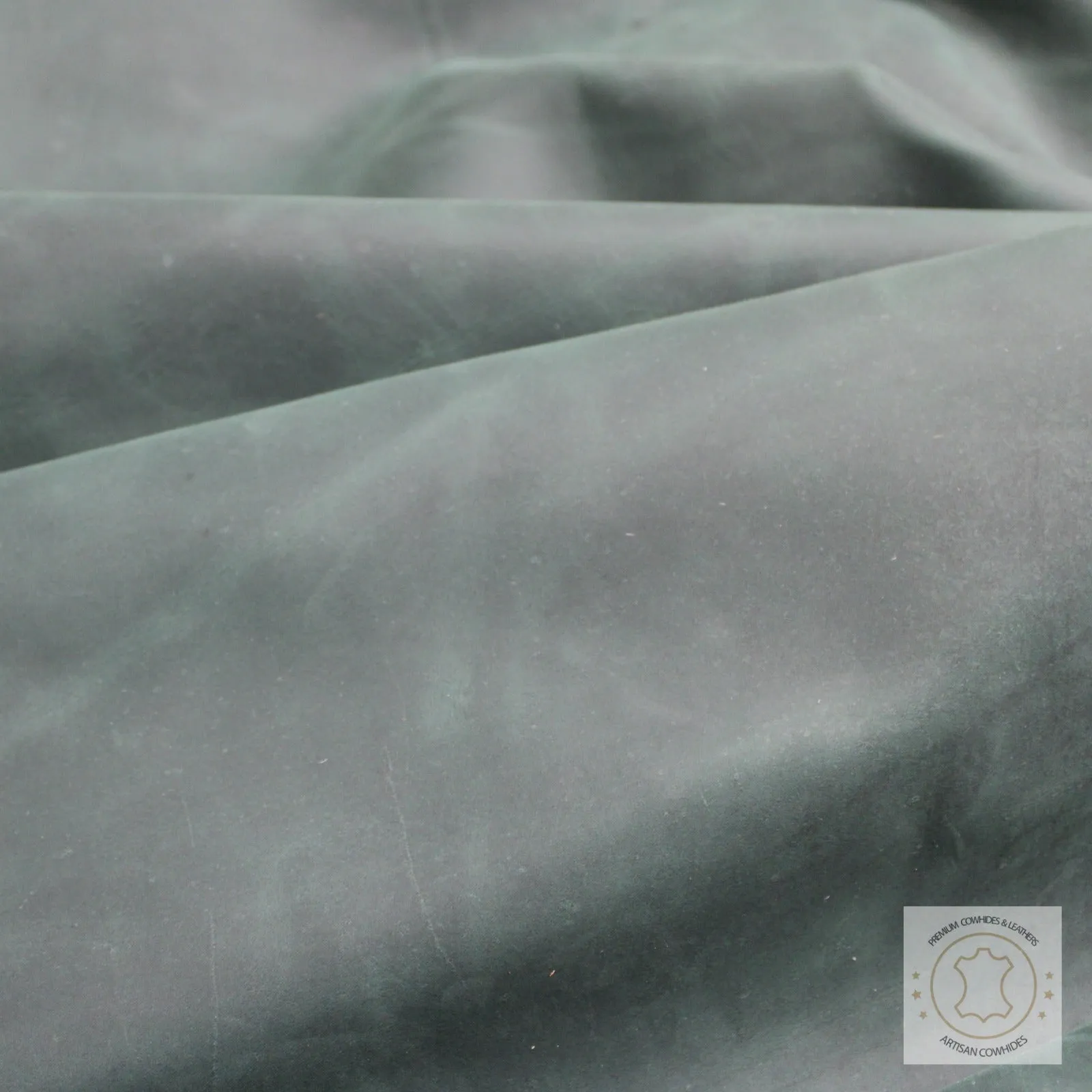 CRAZY HORSE OLIVE GREEN DISTRESSED LEATHER HIDE Thickness 1.6 mm/ 4 oz