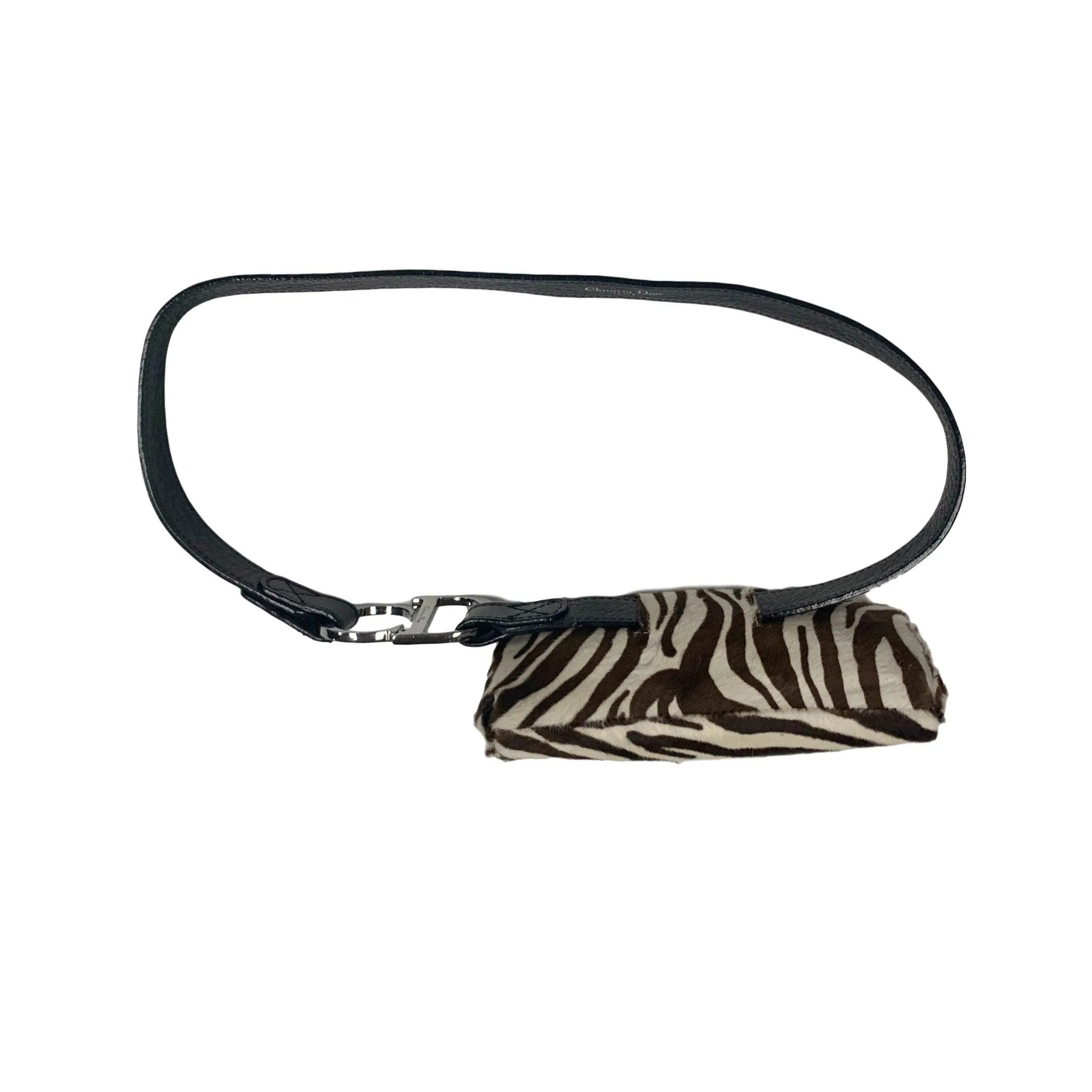 Dior Zebra Calf Hair Belt Bag