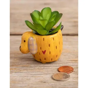 DOG FAUX CRITTER SUCCULENT
