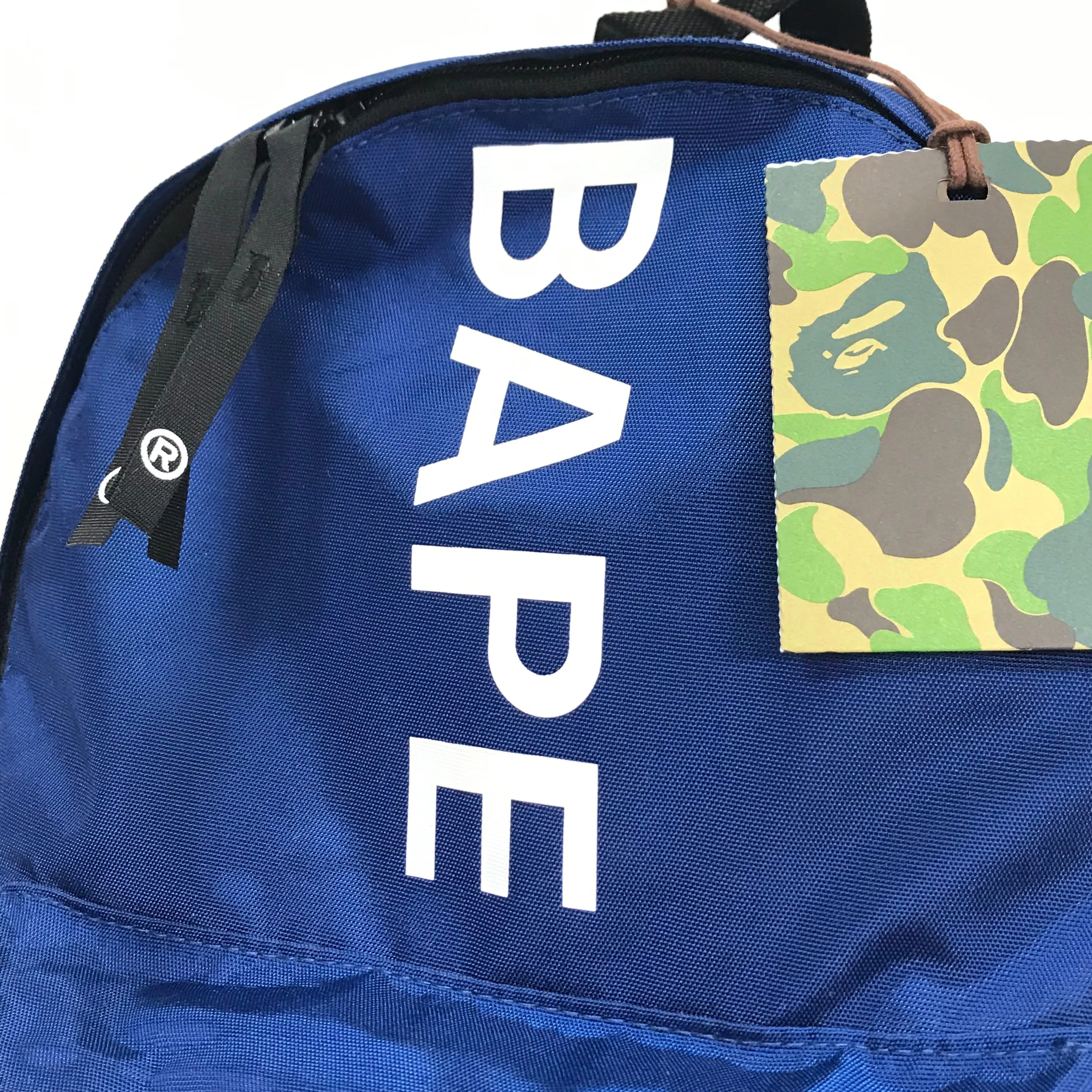 DS! A BATHING APE BAPE NYLON DAYPACK BACKPACK BLUE