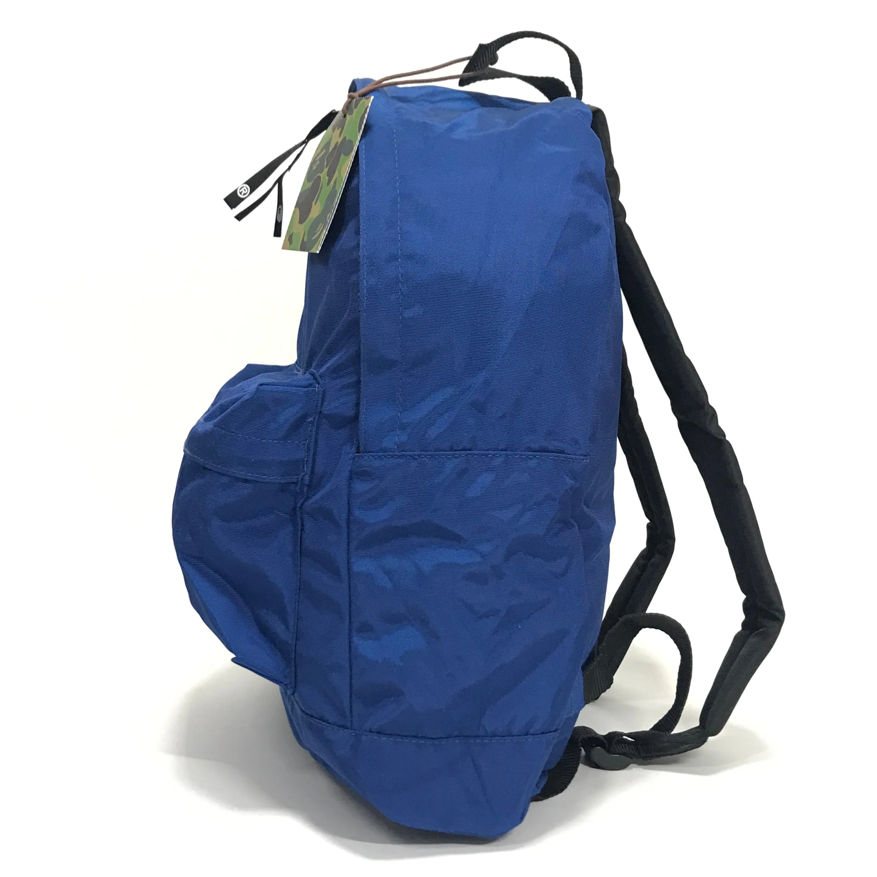 DS! A BATHING APE BAPE NYLON DAYPACK BACKPACK BLUE