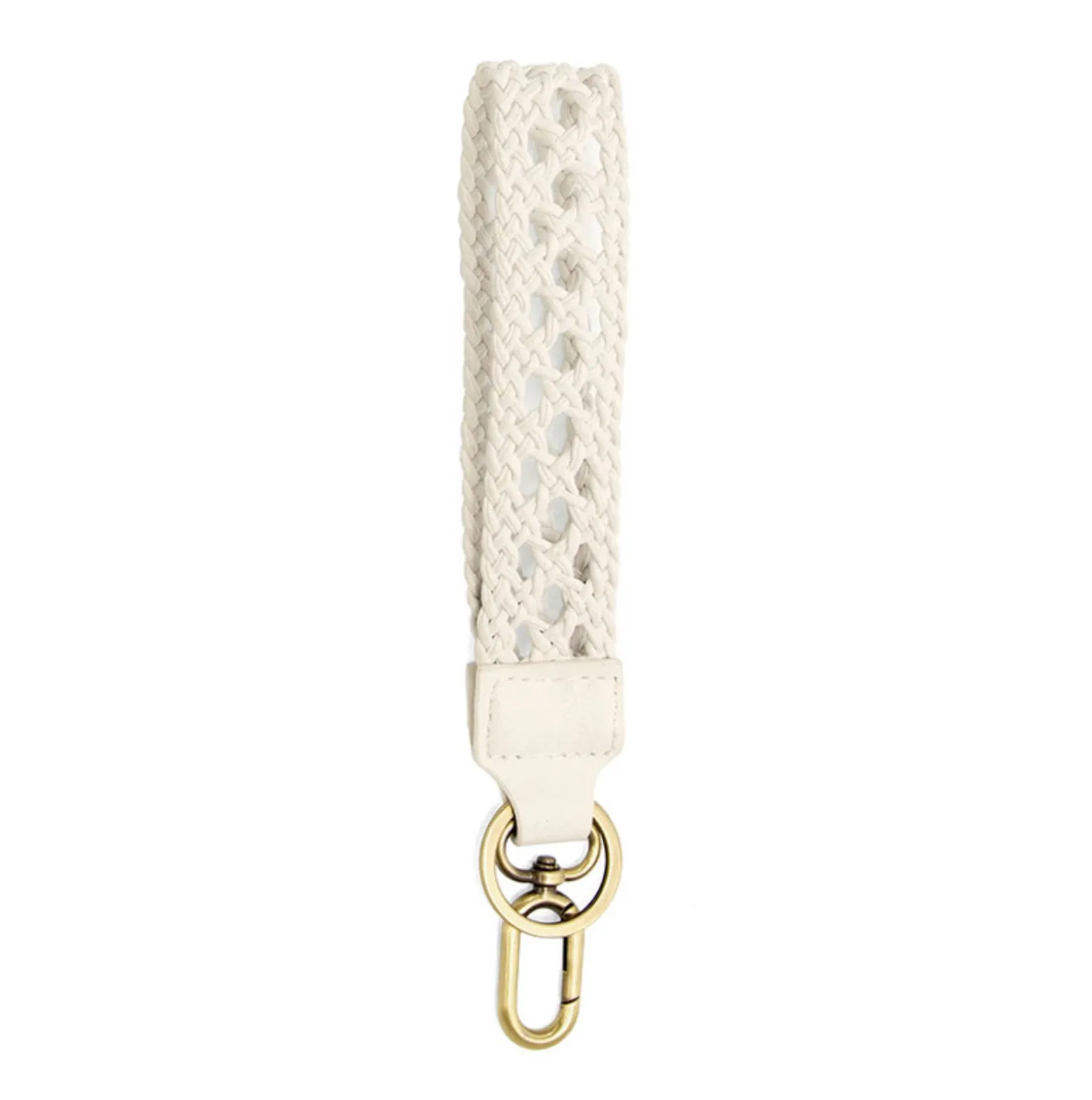Easy Find Wristlet-White Braided