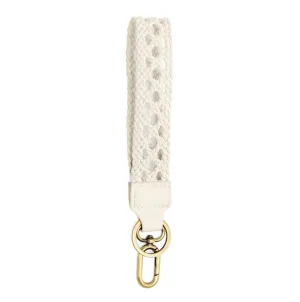 Easy Find Wristlet-White Braided