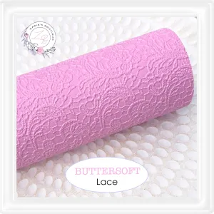 ⋅ Embossed Floral Butter Soft Lace ⋅ Vegan Faux Leather ⋅ Pink ⋅