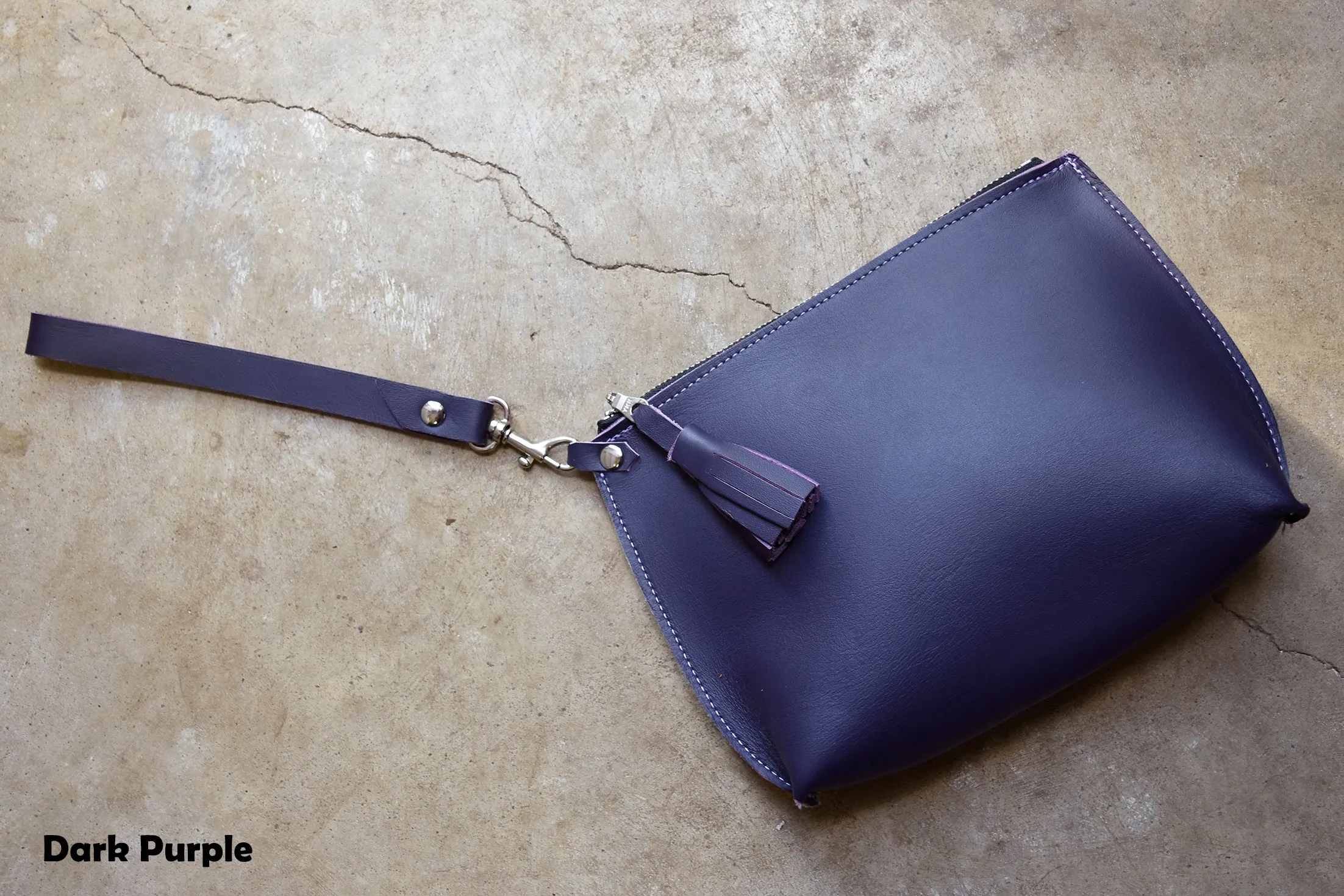 Everyday Leather Wristlet Clutch