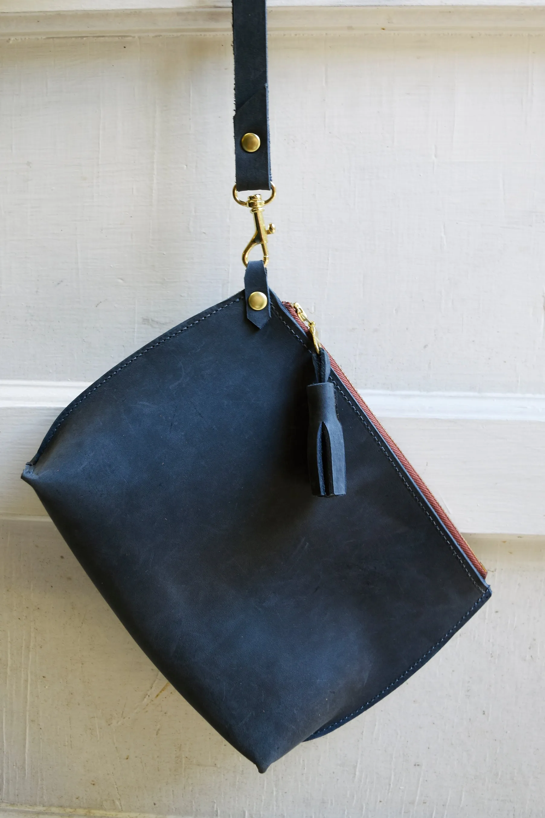 Everyday Leather Wristlet Clutch