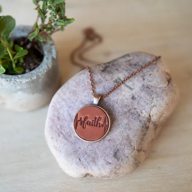 Faith Heartbeat Necklace