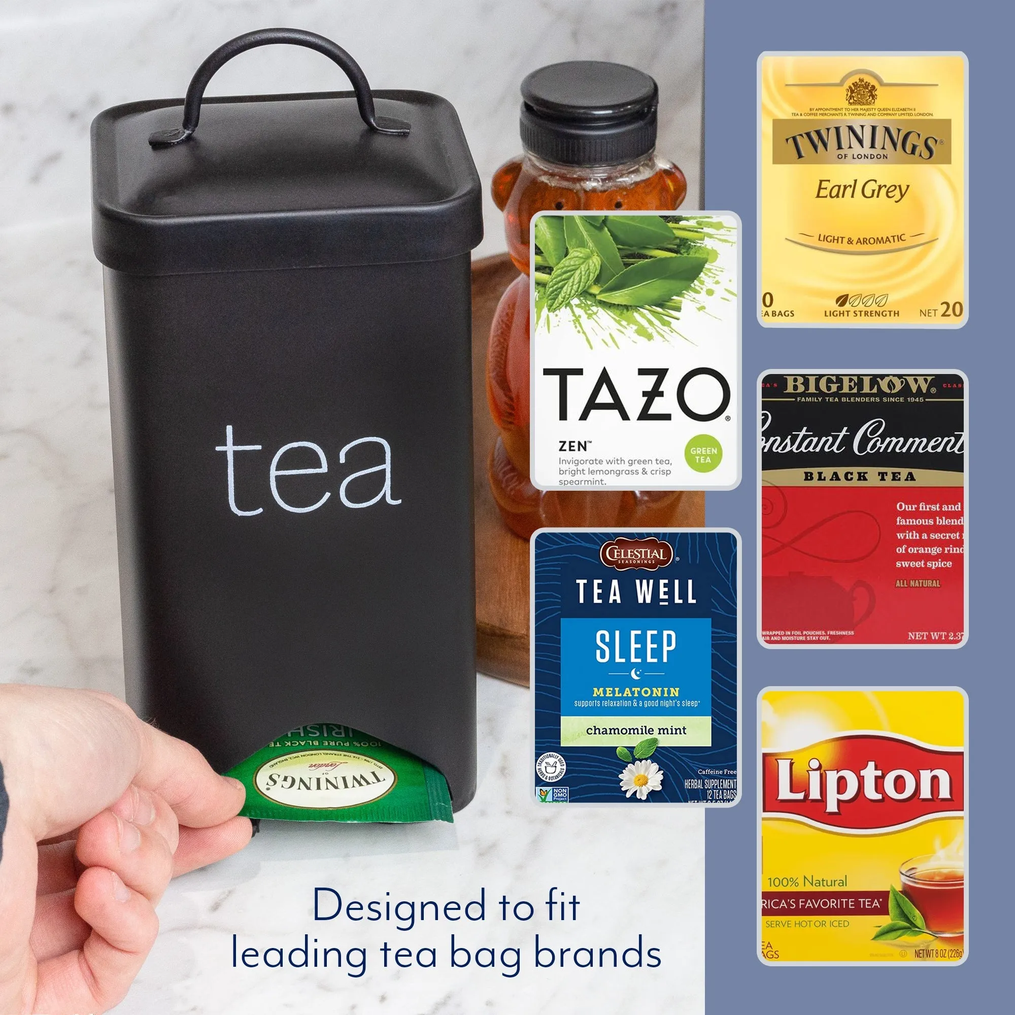 Farmhouse Enamelware Tea Bag Holder