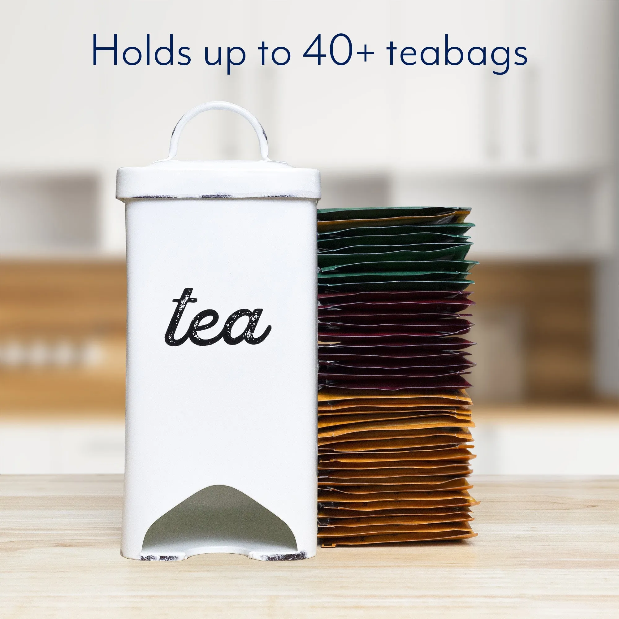 Farmhouse Enamelware Tea Bag Holder