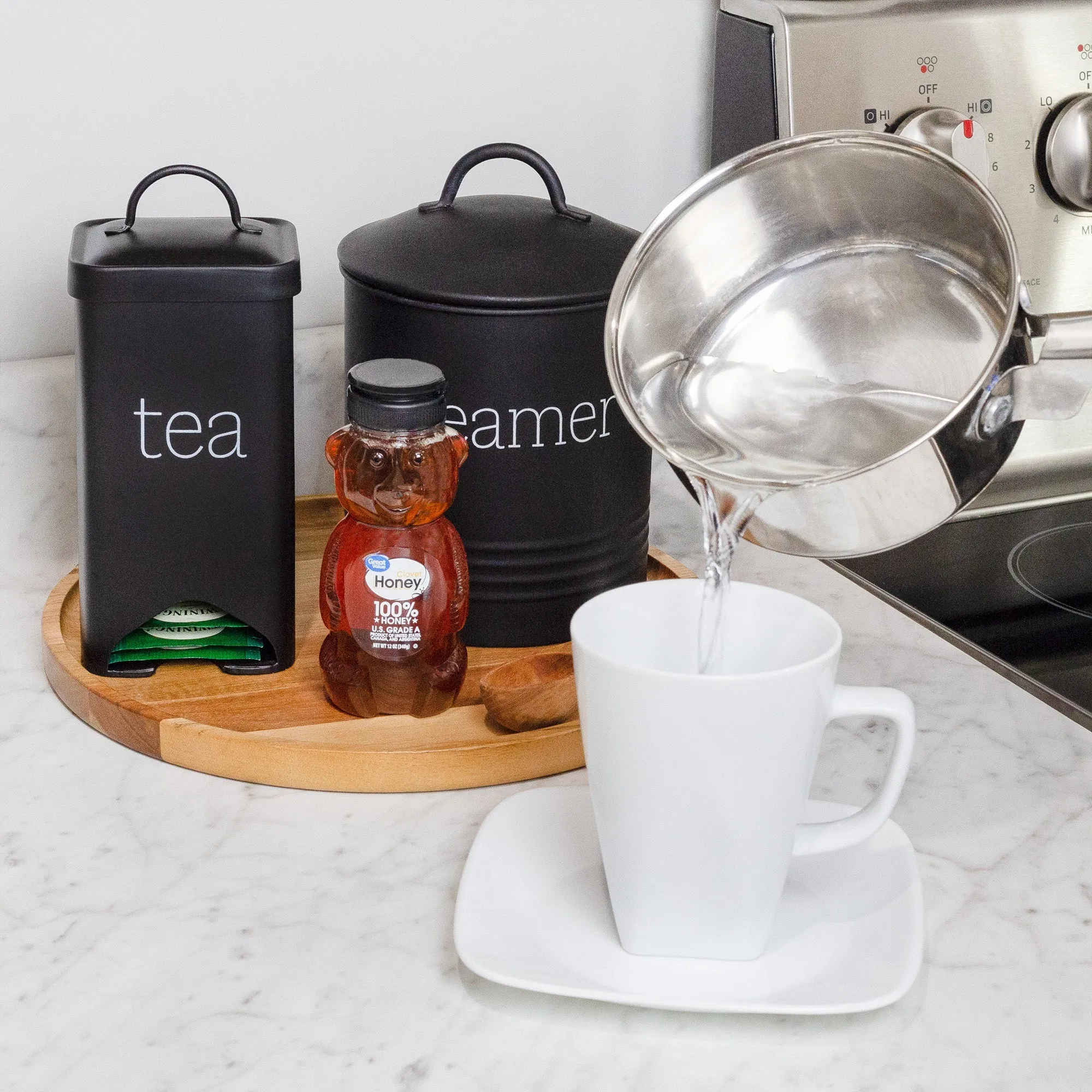 Farmhouse Enamelware Tea Bag Holder