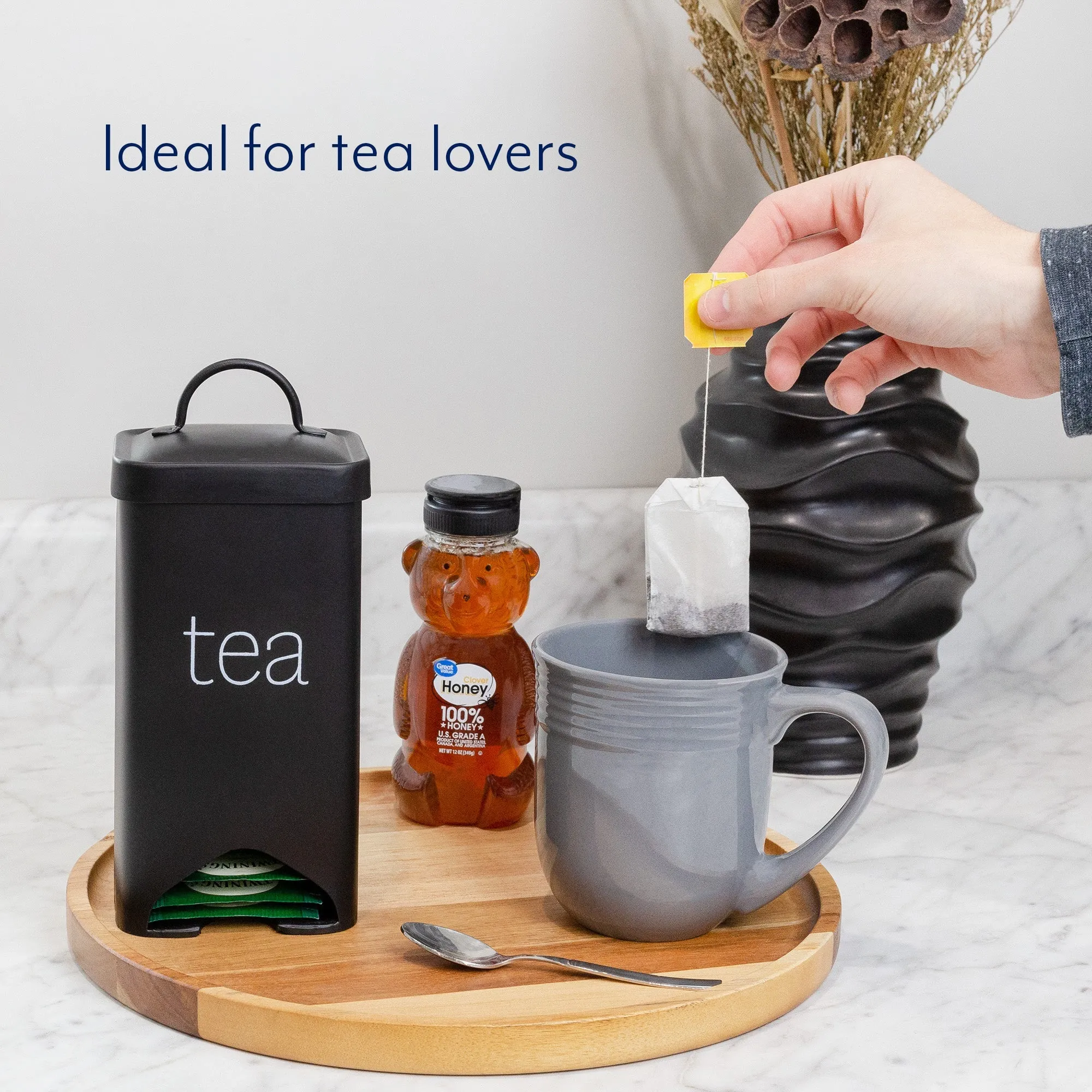 Farmhouse Enamelware Tea Bag Holder