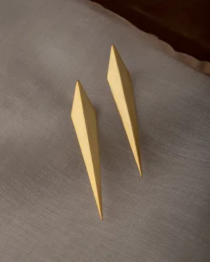 Fashion Jewellery-24K Gold plated Brass-Earring Veerta-Gold-R2024-12-ER-Fashion Edit Rumri Jewellery