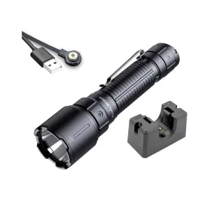 Fenix WF26R 3000 lumens 450m throw rechargeable torch with charging dock