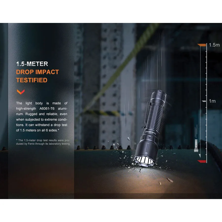 Fenix WF26R 3000 lumens 450m throw rechargeable torch with charging dock