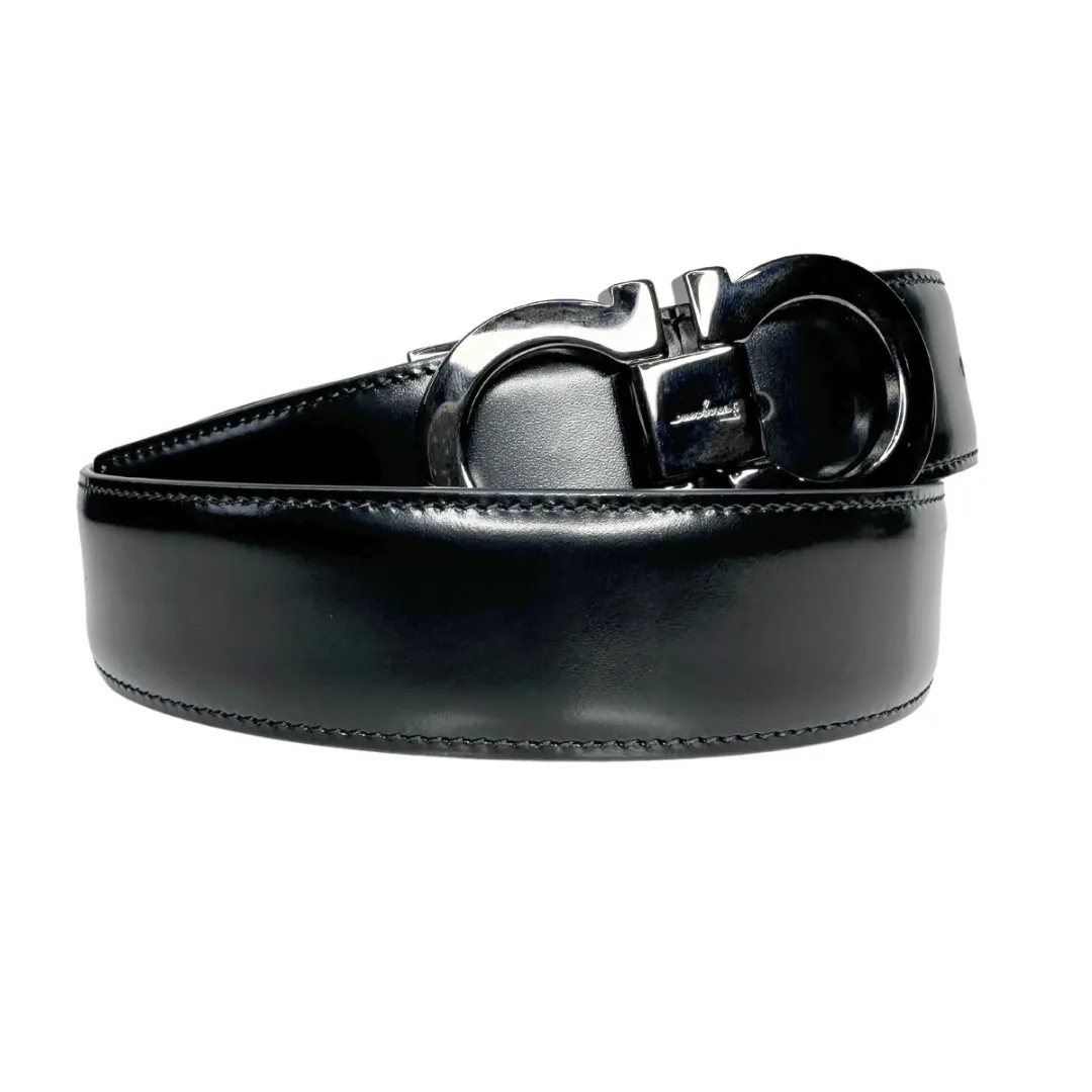 Ferragamo Leather Reversible Gancini Belt