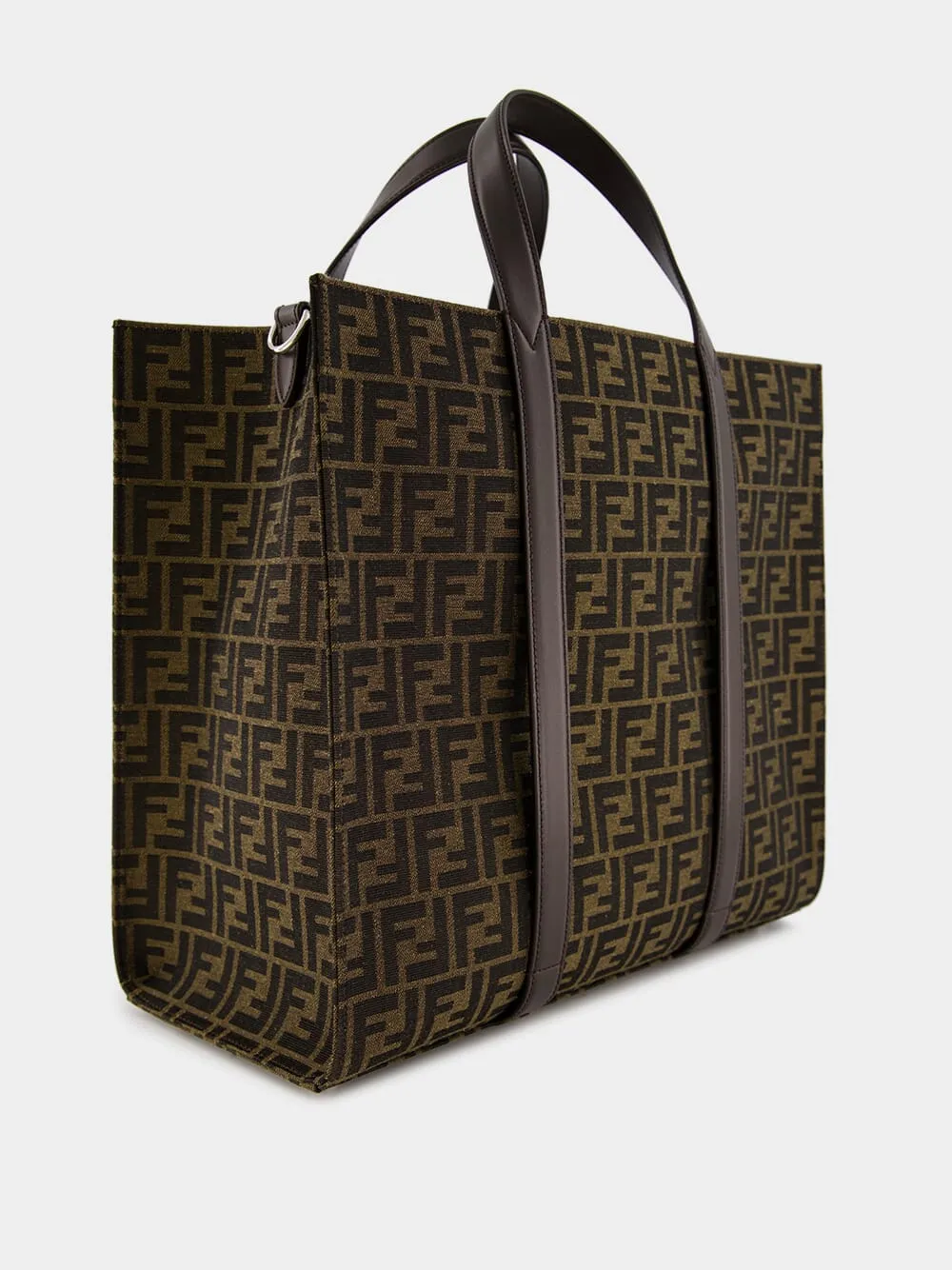 FF Jacquard Fabric Shopper Bag