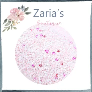 Frosted Powder Pink ~ Chunky Glitter Faux Leather Fabric Sheets ~ 20x34cm