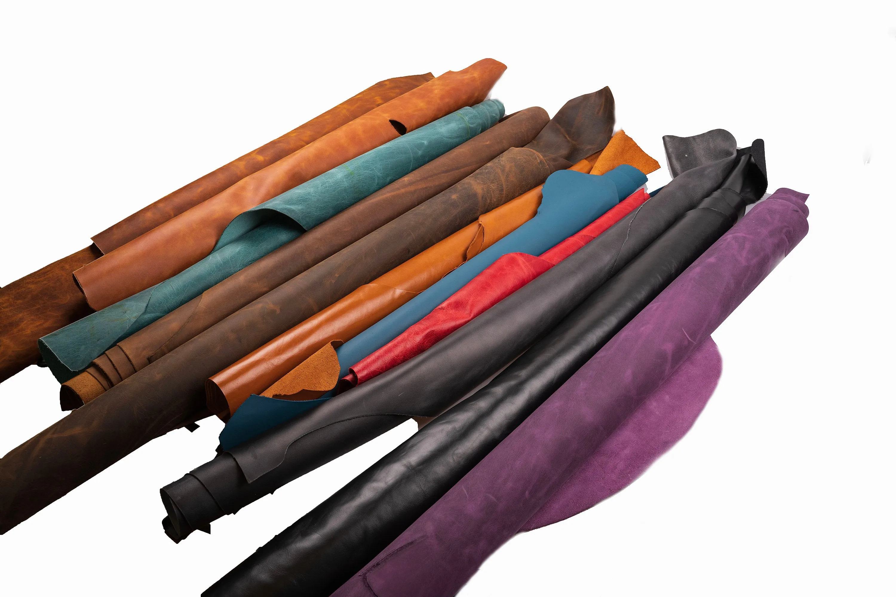 FULL GRAIN Oil Tanned GENUINE Leather Crazy Horse Leather Parts and Leather Pieces For Crafts