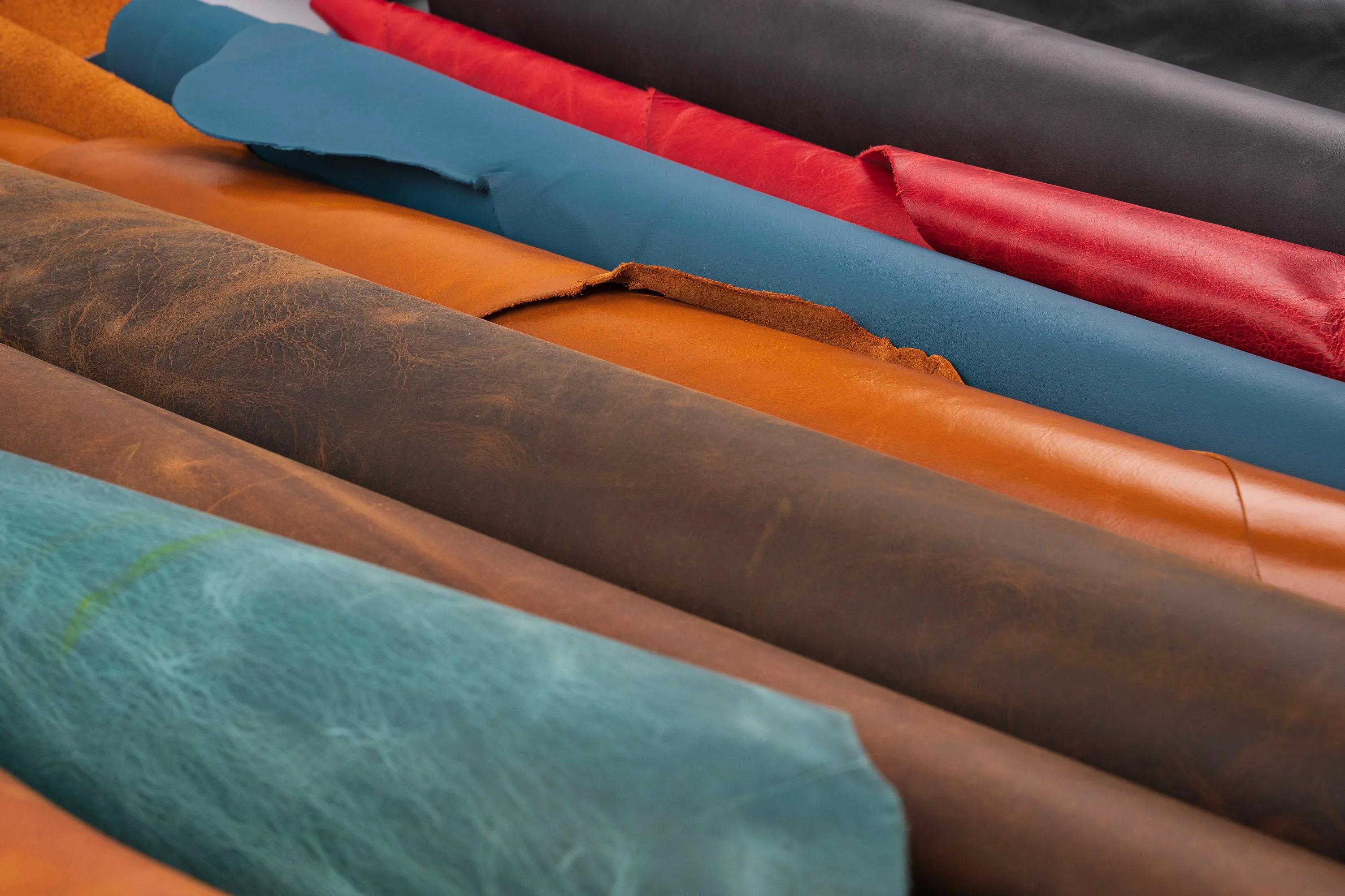 FULL GRAIN Oil Tanned GENUINE Leather Crazy Horse Leather Parts and Leather Pieces For Crafts