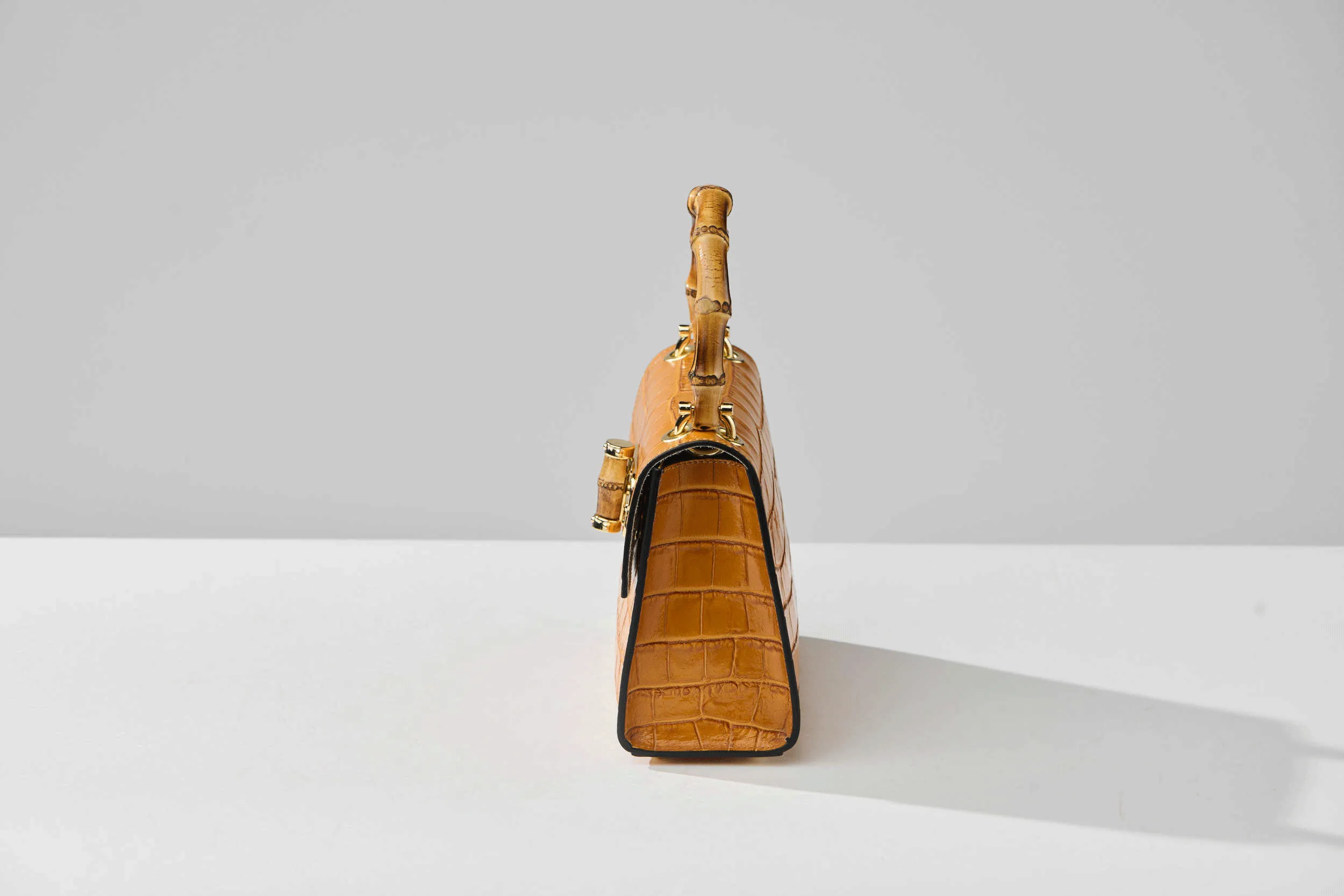 Gaia Top Handle Mini Bag Caramel