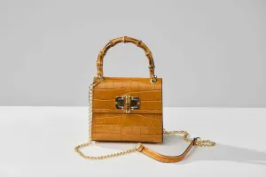 Gaia Top Handle Mini Bag Caramel