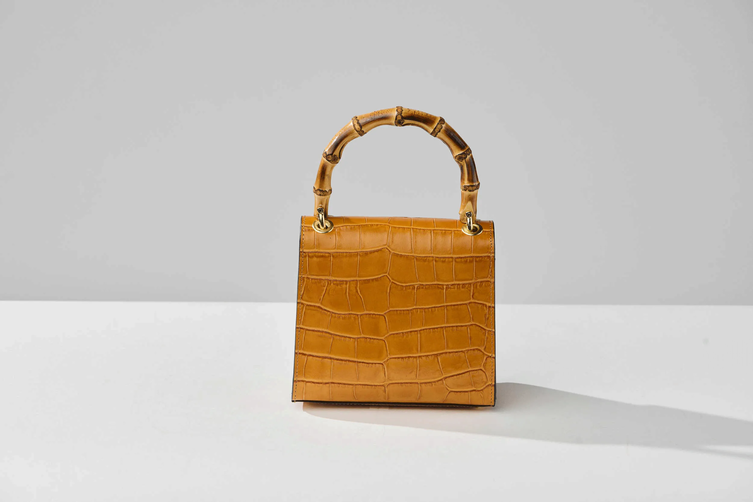 Gaia Top Handle Mini Bag Caramel