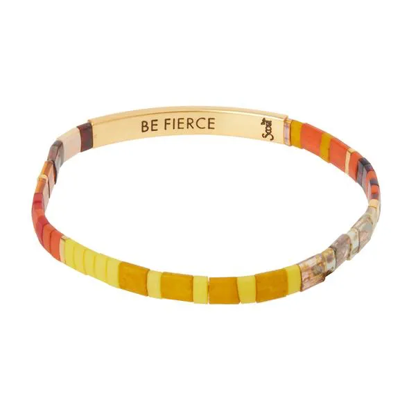 Good Karma Miyuki Bracelet | Be Fierce - Sunset/Gold