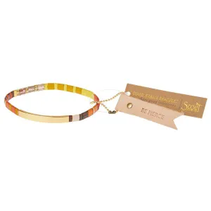 Good Karma Miyuki Bracelet | Be Fierce - Sunset/Gold