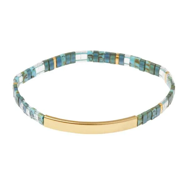 Good Karma Miyuki Bracelet | Joy & Kindness | Marine Gold